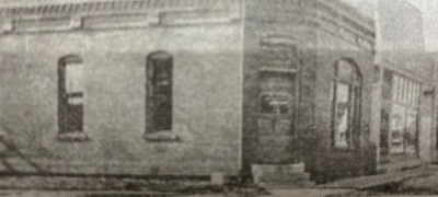 Original Libertyville Savings Bank office in Libertyville Iowa.